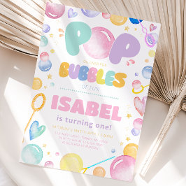 Invitación Ven a Celebrar el Cumpleaños de Burbujas