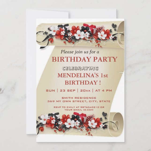 Invitación ¡Ven a celebrar nuestro cumpleaños feliz con nosot (Anverso)