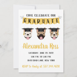 Invitación Ven a celebrar nuestros Bulldoges en francés de gr