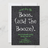 Ven a la fiesta de Halloween de Boos y Booze para