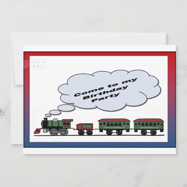 Invitación Ven a mi fiesta de cumpleaños (Anverso)