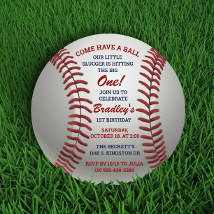 Invitación Ven A Tomar Un Ball De Béisbol A Cualquier Edad Cu