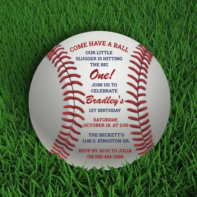Invitación Ven A Tomar Un Ball De Béisbol A Cualquier Edad Cu (Subido por el creador)