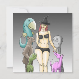 Invitación Ven como eres fiesta de Halloween