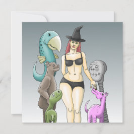 Invitación Ven como eres fiesta de Halloween