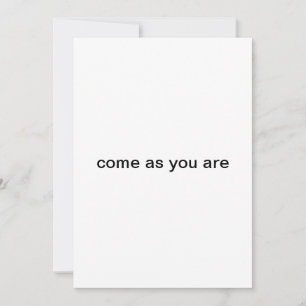 Invitación ven como fiesta