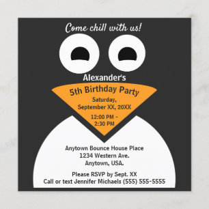 Invitación Ven la fiesta de cumpleaños de los niños de Chill 