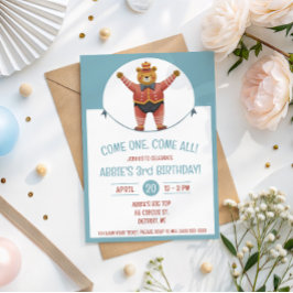 Invitación ¡Ven Uno, Ven Todos! Fiesta de Cumpleaños del Oso 