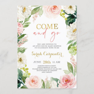 Invitación Ven y vete chica de Baby Shower