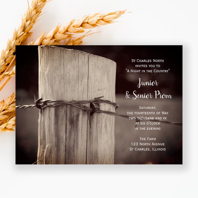 Invitación Vence Rural Post Country Junior / Senior Prom (Subido por el creador)