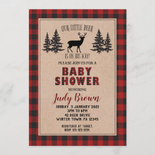 Invitación Vendedor Baby Shower, ducha de Navidades, vacacion