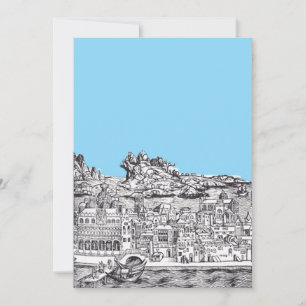 Invitación Venecia ciudad medieval en Italia