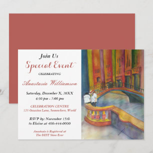 INVITACIÓN VENECIA - INVITA A UN EVENTO FIESTA ITALIANO
