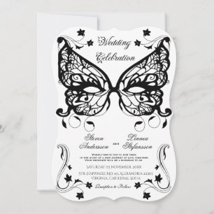 Invitación Venetia Carnivale Masque Ornato Victoriano Florece