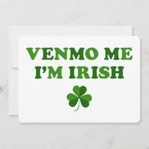 Invitación Venmo Me Soy Irlandés