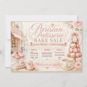Invitación Venta de Repostería Parisina