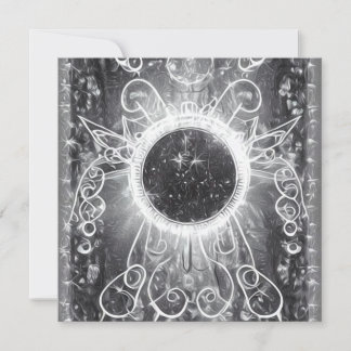 Invitación Ventana cósmica pintada surrealista