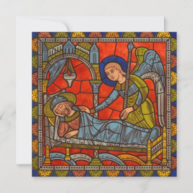 Invitación Ventana de vidrio templado de la catedral de Chart (Anverso)