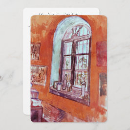 Invitación Ventana del estudio de Vincent van Gogh en el asil