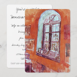 Invitación Ventana del estudio de Vincent van Gogh en el asil