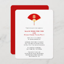 Ventilador chino y doble felicidad | Boda chino