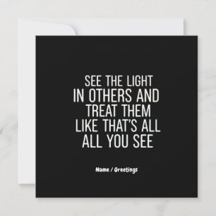 Invitación Ver la luz en otras citas positivas Motivadoras