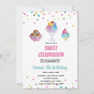 Invitación veraniega al helado del domingo