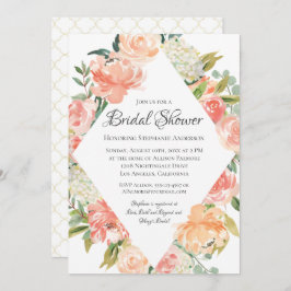 Invitación Verano acuarela Floral Medley Bridal Shower