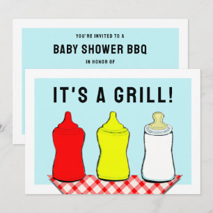 Invitación Verano Baby Shower BBQ