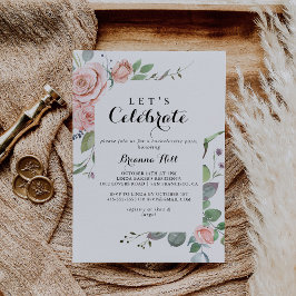 Invitación Verano brisa floral Celebremos Fiesta