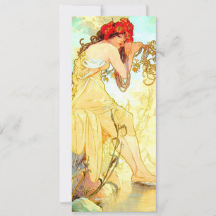 Invitación Verano de Art Nouveau de Alphonse Mucha