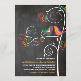 Invitación Verano de besos sensacionalistas Aves de amor Invi