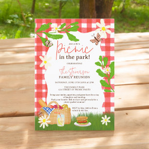 Invitación Verano divertido fresco Pícnic en el parque reunió