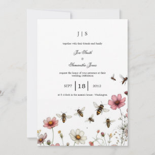 Invitación verano floral y colorido