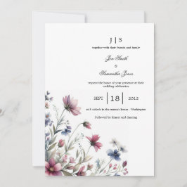 Invitación verano floral y colorido