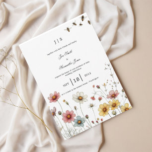 Invitación verano floral y colorido