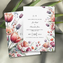 Invitación verano floral y colorido