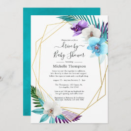 Invitación Verano Geométrico Tropical De Ducha