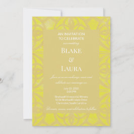 Invitación Verano Limón Vintage Negrita Personalizado