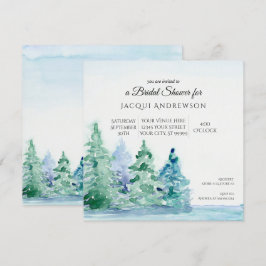 Invitación Verano Montaña Lakeside w Trees Bridal Shower