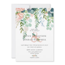 Verano ruboroso | Boda floral acuarela