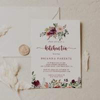 Verano Rústico Floral Cocina Tea Bridal Ducha