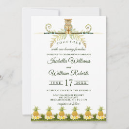 Invitación Verano tropical elegante que casa Invitvitation