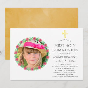 Invitación Verano Tropical Primera Comunión