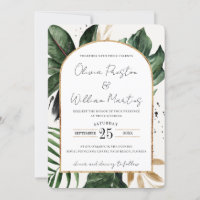 Verano Tropical Sale del Arco Código QR Boda RSVP
