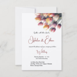 Invitación Verano tulipano y moderno primavera