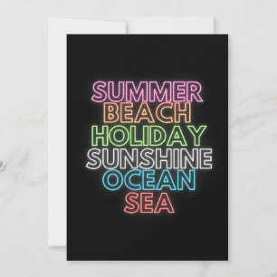 Invitación Verano vacaciones en la playa Sunshine Ocean Sea H