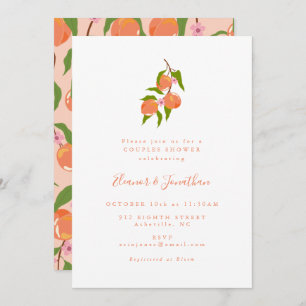 Invitación Verano Vintage Fruit Boho Parejas Ducha