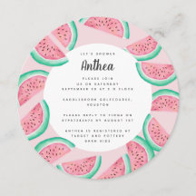 VERANO WATERMELON BABY SHOWER INVITE