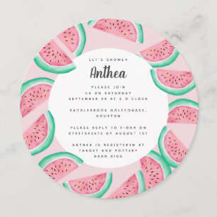INVITACIÓN VERANO WATERMELON BABY SHOWER INVITE